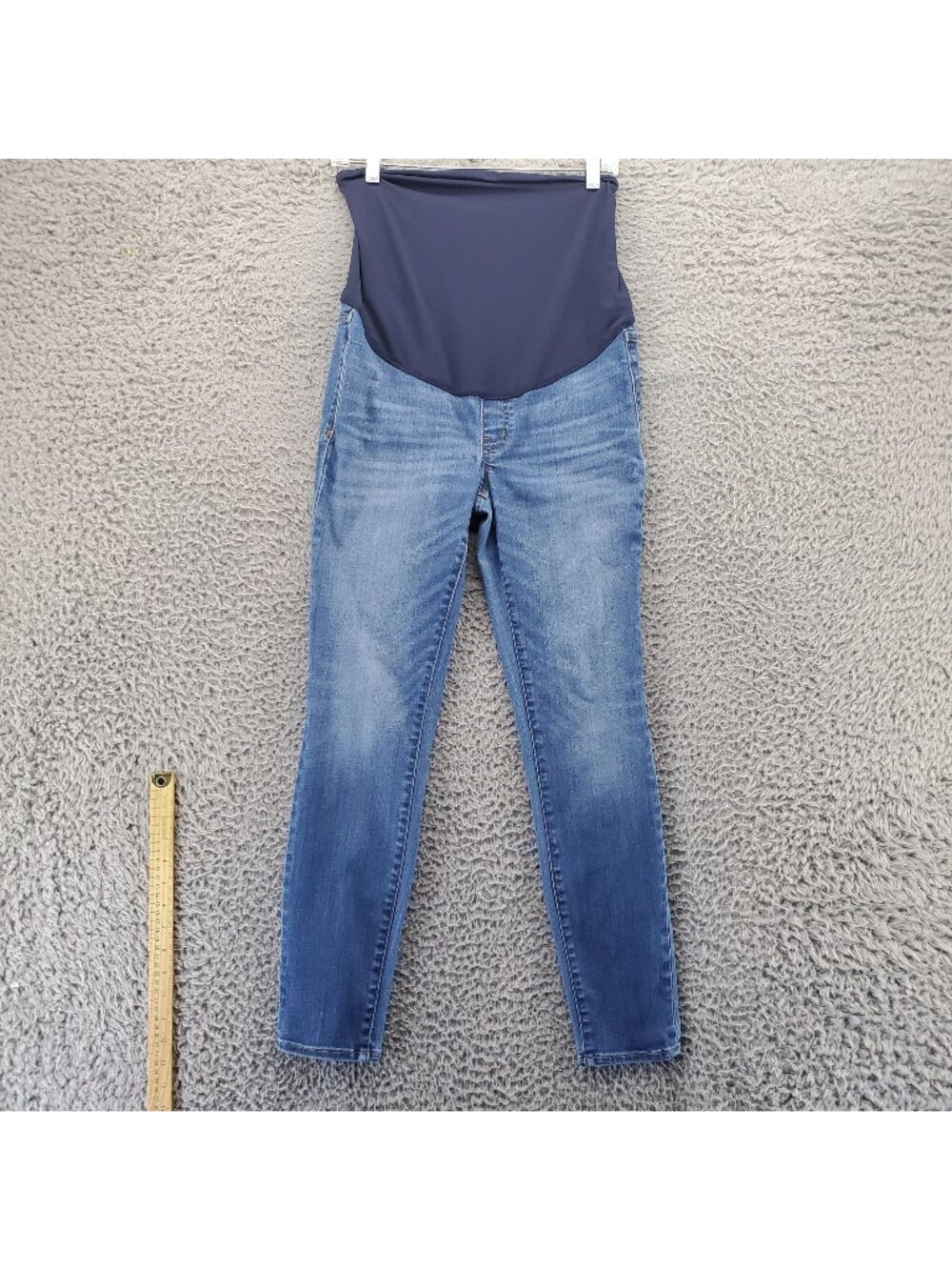 Madewell Jeans Womens 27 Blue Maternity Skinny Stretch Over-Belly Panel *Read*